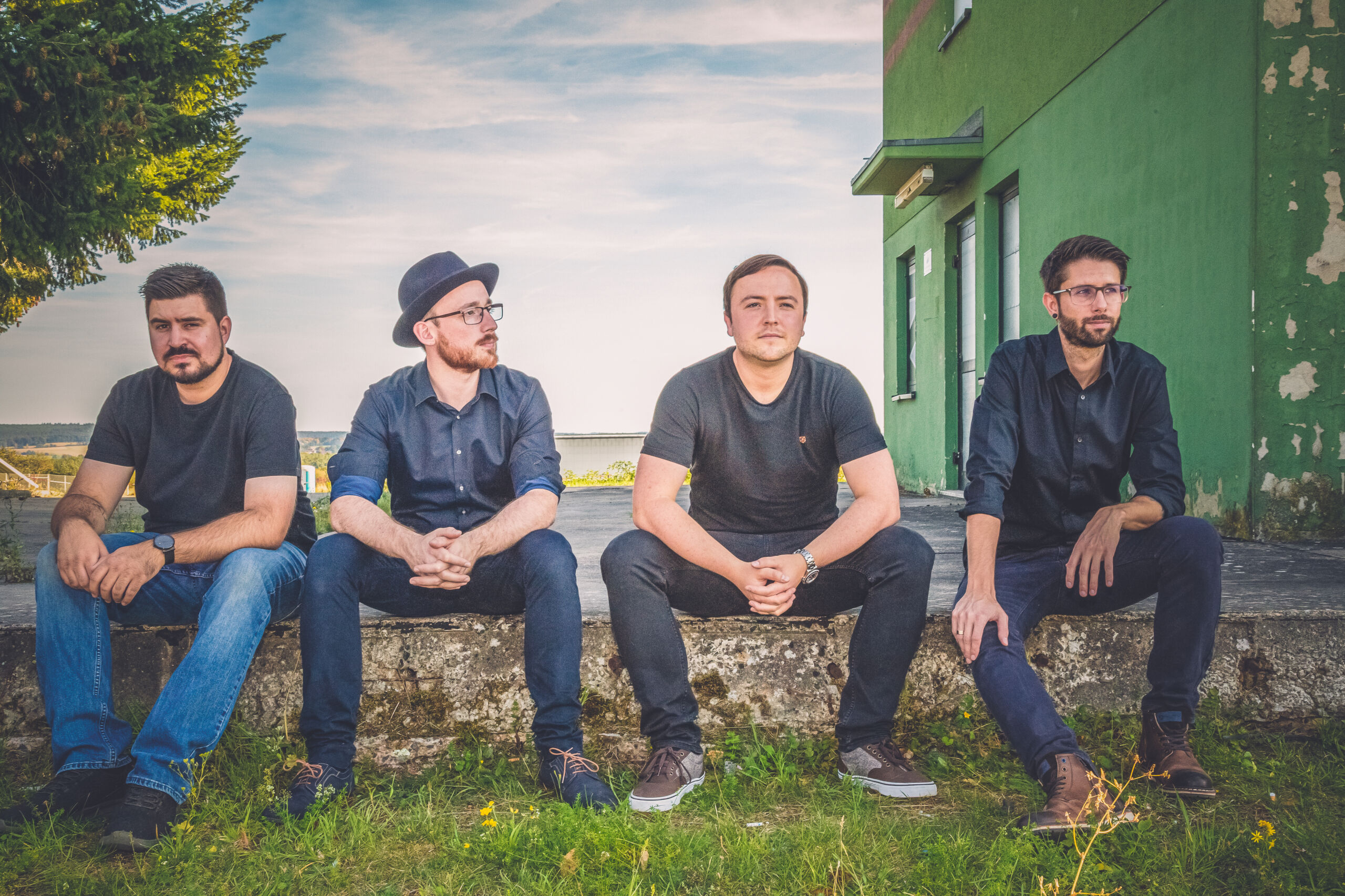 Die Rockband LIO aus Kaiserslautern, von links nach rechts: Christian Matzke, Alexander Bernhard, Leonard Stahl & Marco Gries