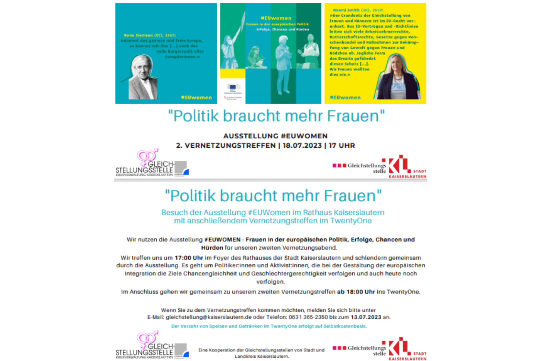 Ausstellung #EUWOMEN