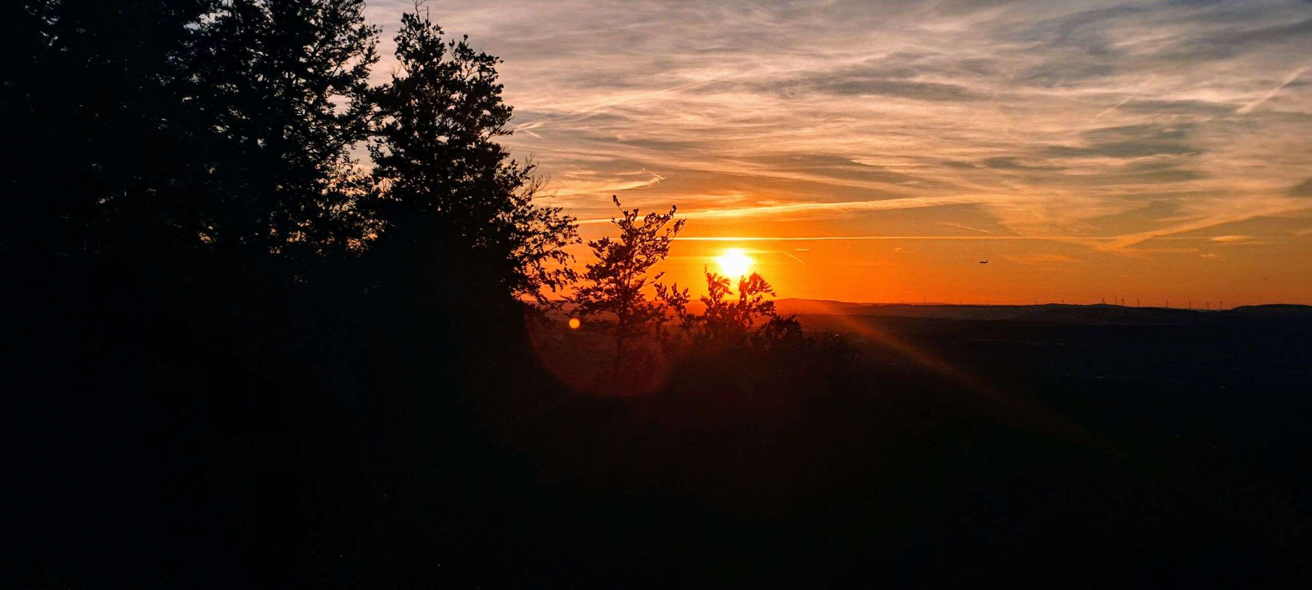 Sonnenuntergang über der Pfalz