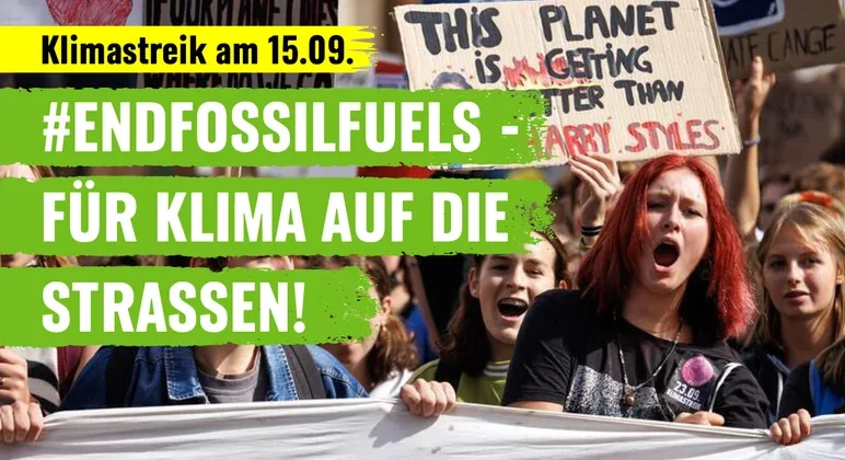 Klimastreik-Banner
