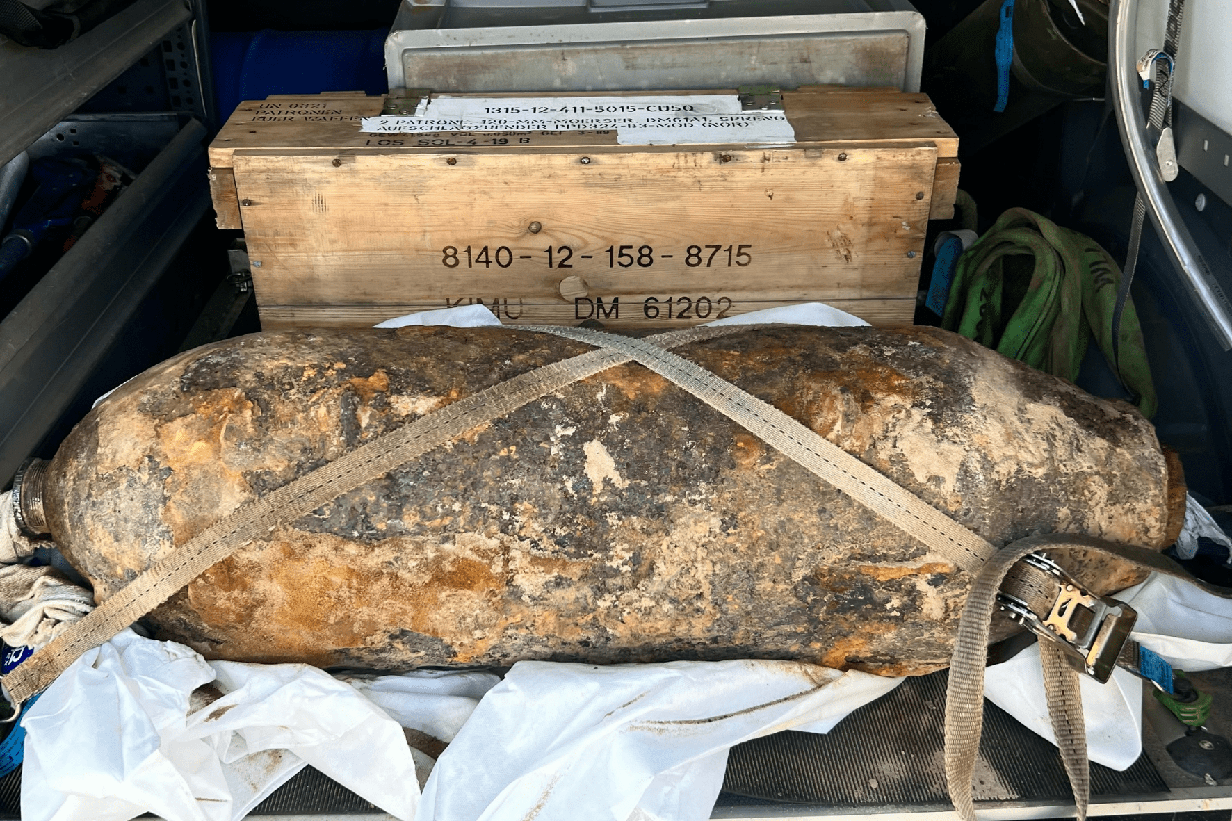 Bombe auf dem ACC-Gelände