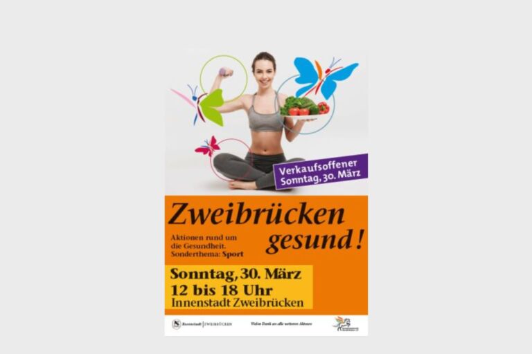 „Zweibrücken gesund“ am verkaufsoffenen Sonntag