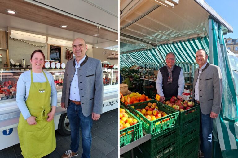 Kaiserslautern – Bürgermeister Schulz begrüßt neue Marktbeschicker