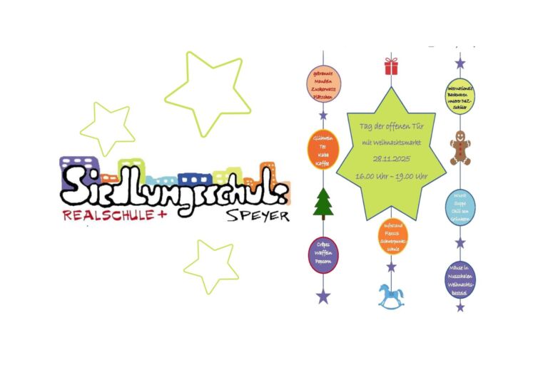Speyer – Tag der offenen Tür und Weihnachtsmarkt an der Realschule plus Siedlungsschule