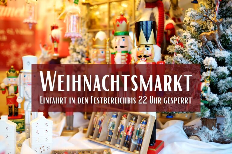 Kaiserslautern – Weihnachtsmarkt: Einfahrt in den Festbereich bis 22 Uhr gesperrt