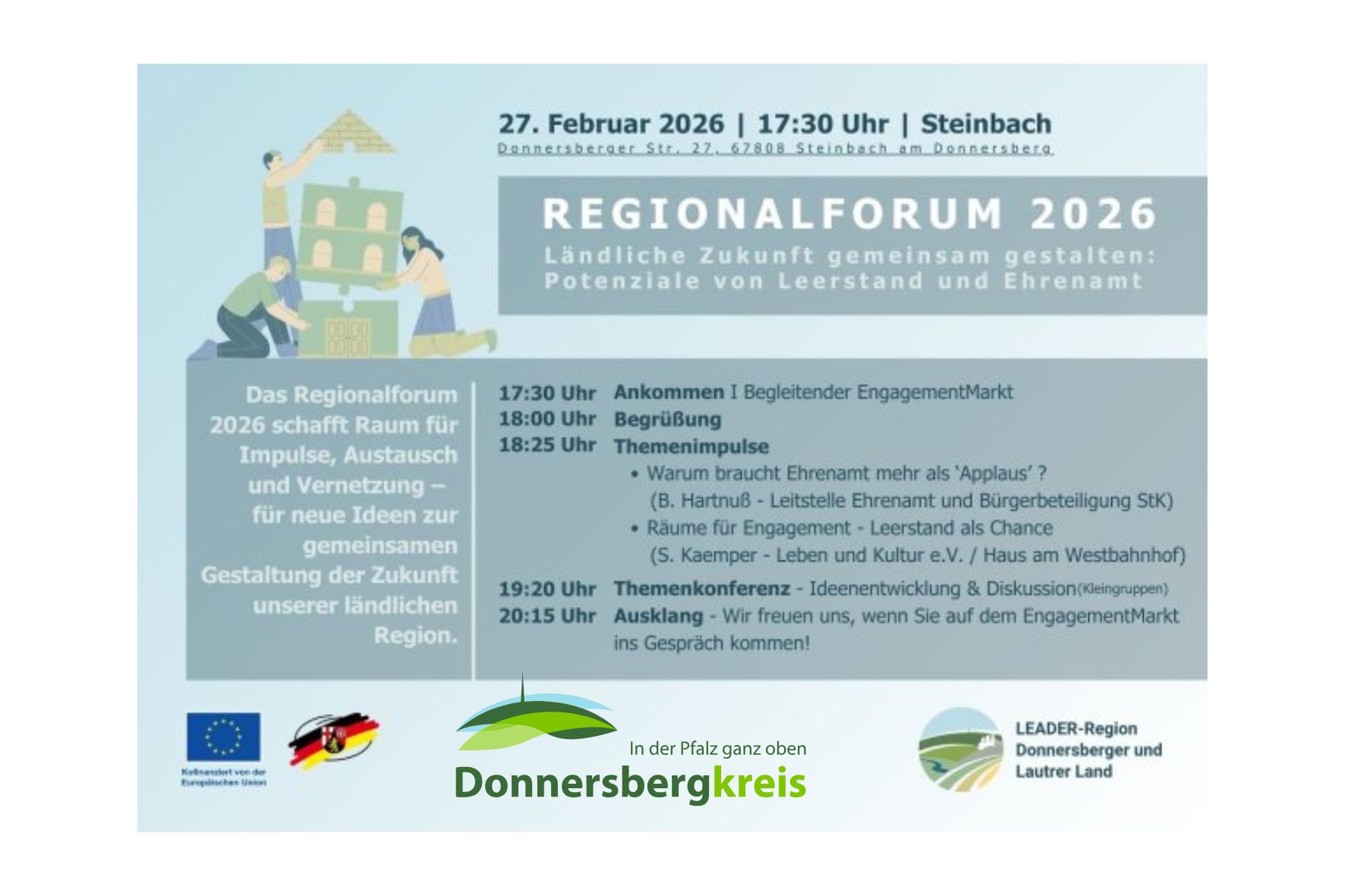 Raum für Ehrenamt und Leerstand Regionalforum lädt zum Mitgestalten ein (1)