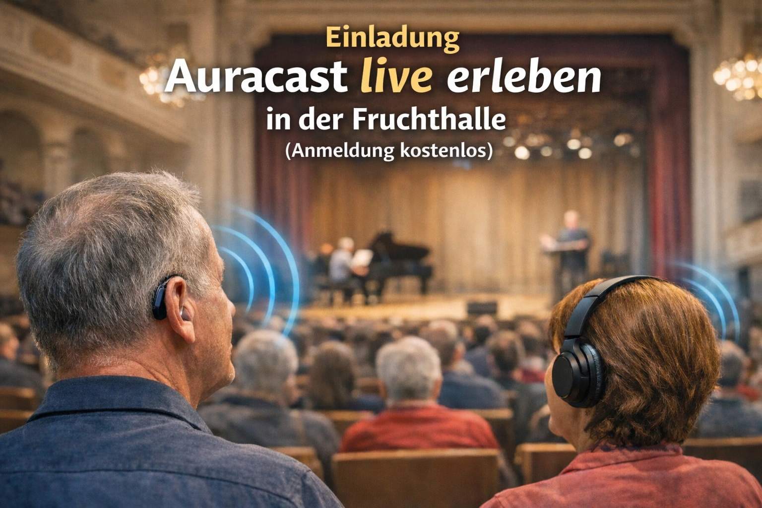 Einladung zum Auracast Probehören in der Fruchthalle