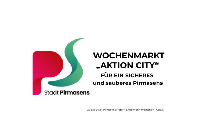 Wochenmarkt: „Aktion City“ für ein sicheres und sauberes Pirmasens