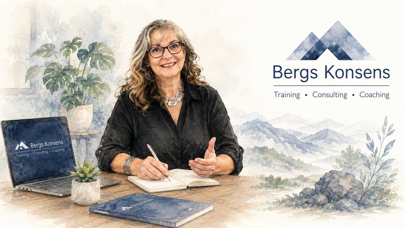 Bergs Konsens. Heike mit Logo stilisiert