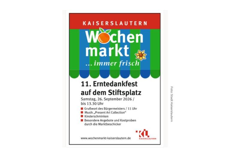 Kaiserslautern – Erntedankfest auf dem Wochenmarkt zum Herbstbeginn