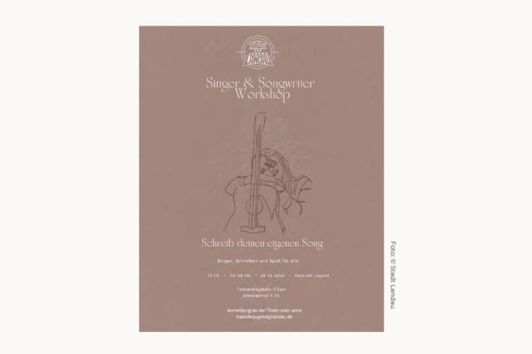 Kreativ durch die Herbstferien: Haus der Jugend in Landau bietet Singer&Songwriter- sowie Herbst-Art-Workshop für Kinder und Jugendliche an