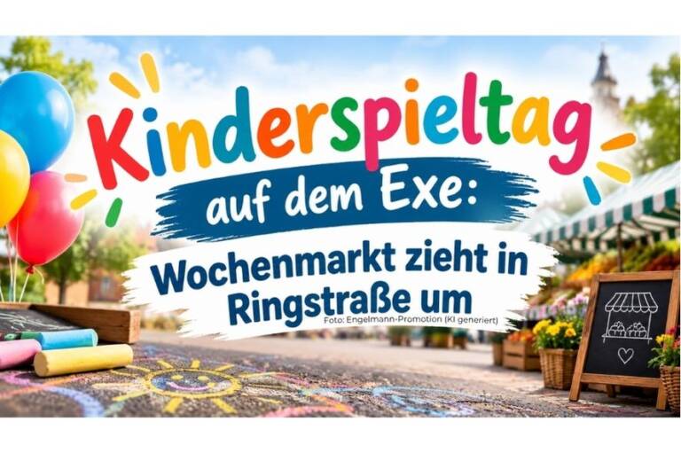 Pirmasens – Kinderspieltag auf dem Exe: Wochenmarkt zieht in Ringstraße um