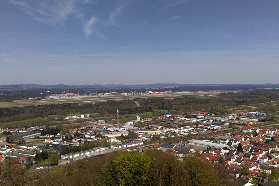 Luftaufnahme der Ramstein Air Base Luftaufnahme der Ramstein Air Base