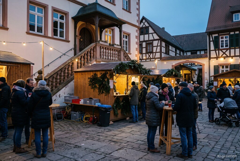 Weihnachtsmarkt-Atmosphäre am Abend – Symbolbild zu Deidesheimer Advent 2026