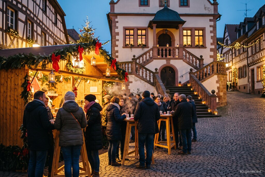 Weihnachtsmarkt-Atmosphäre am Abend – Symbolbild zu Deidesheimer Advent 2026