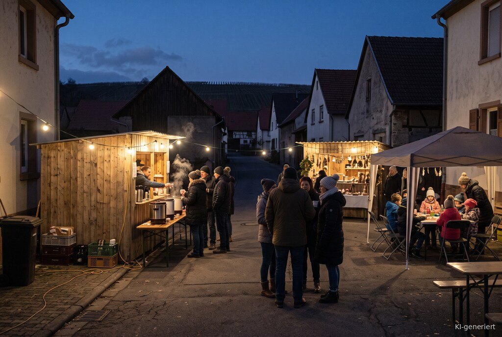 Weihnachtsmarkt-Atmosphäre am Abend – Symbolbild zu Einselthumer Weihnachtsmarkt 2026
