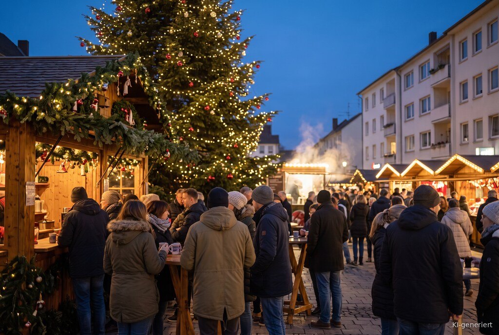 Weihnachtsmarkt-Atmosphäre am Abend – Symbolbild zu Frankenthaler Weihnachtsmarkt 2026