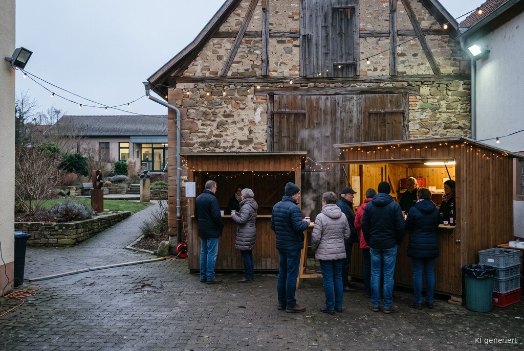 Weihnachtsmarkt-Atmosphäre am Abend – Symbolbild zu Göllheimer Vorweihnacht 2026
