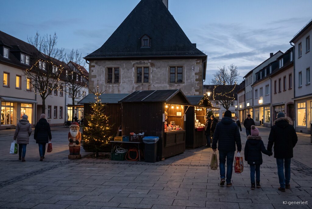Weihnachtsmarkt-Atmosphäre am Abend – Symbolbild zu Grünstadter Weihnachtsmarkt 2026