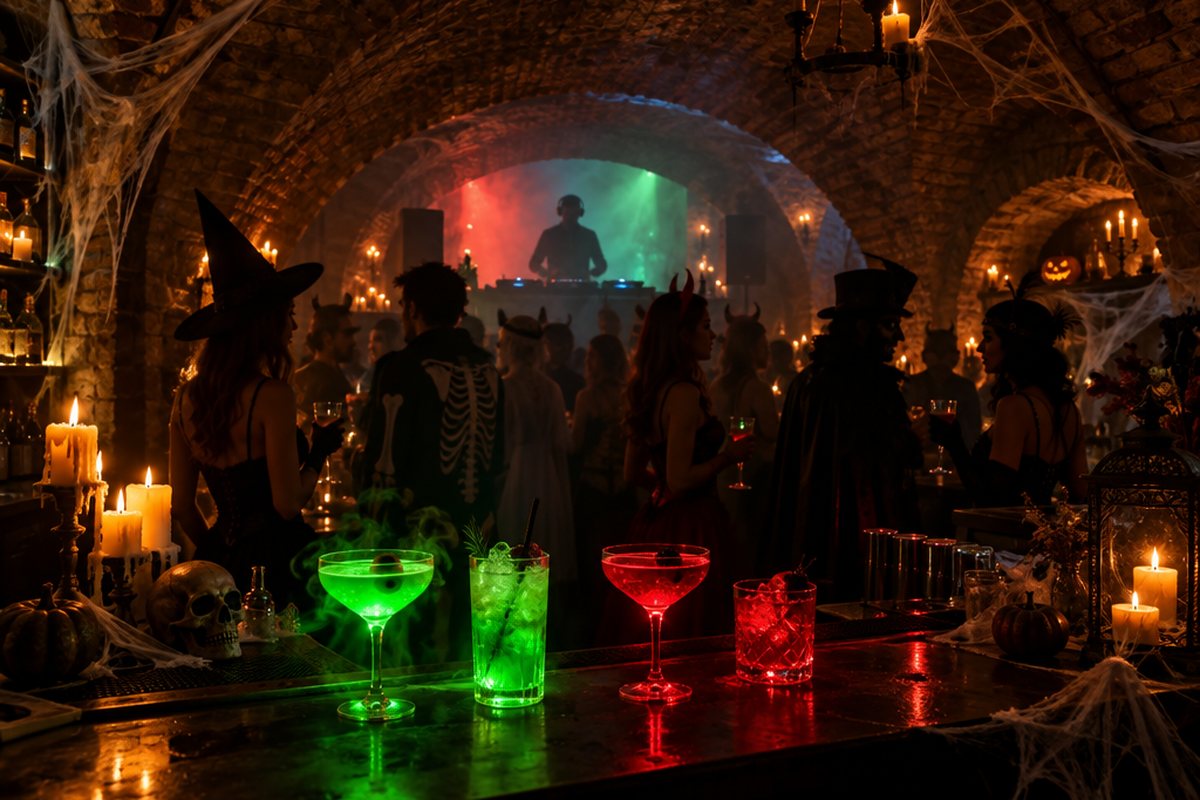 Symbolbild zu Halloween-Party im Gewölbekeller Annweiler 2026 (KI-generiert)