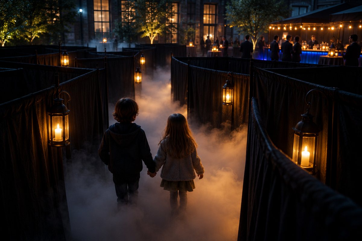 Symbolbild zu Halloween mit Grusel-Labyrinth bei Wolfer in Ottweiler 2026 (KI-generiert)
