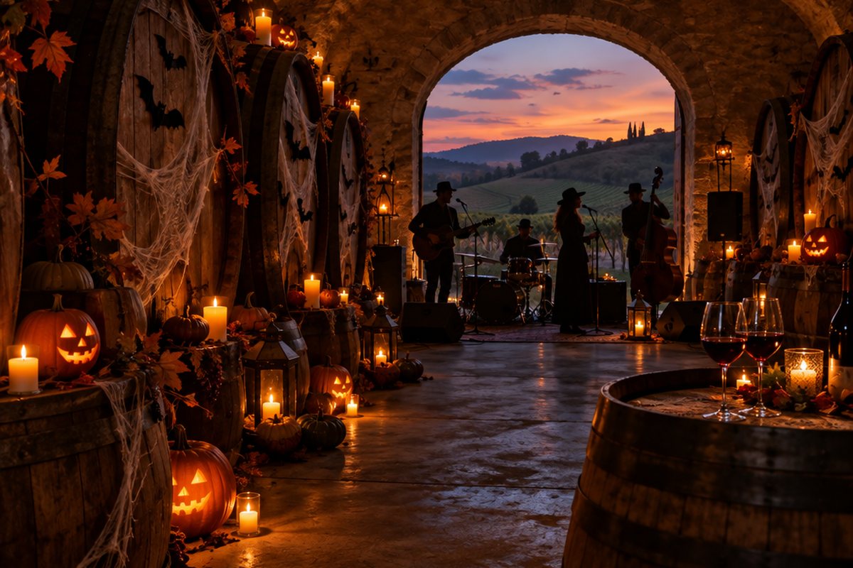 Symbolbild zu Halloween bei der Winzergenossenschaft Kallstadt 2026 (KI-generiert)