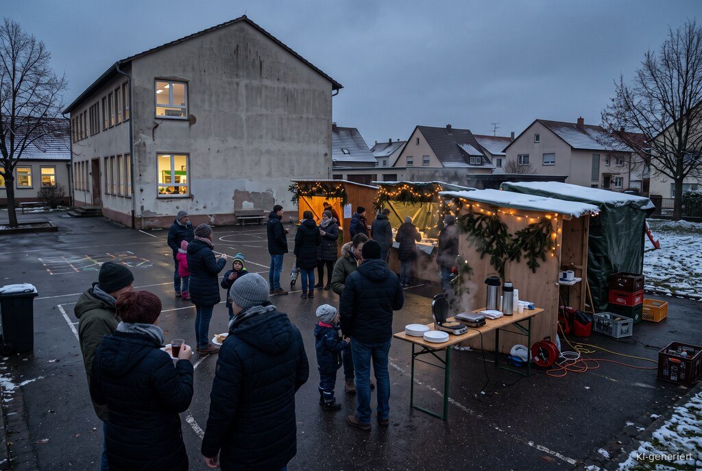 Weihnachtsmarkt-Atmosphäre am Abend – Symbolbild zu Laumersheimer Advent 2026