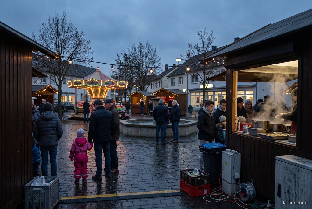 Weihnachtsmarkt-Atmosphäre am Abend – Symbolbild zu Weihnachtsmarkt Neuhofen 2026
