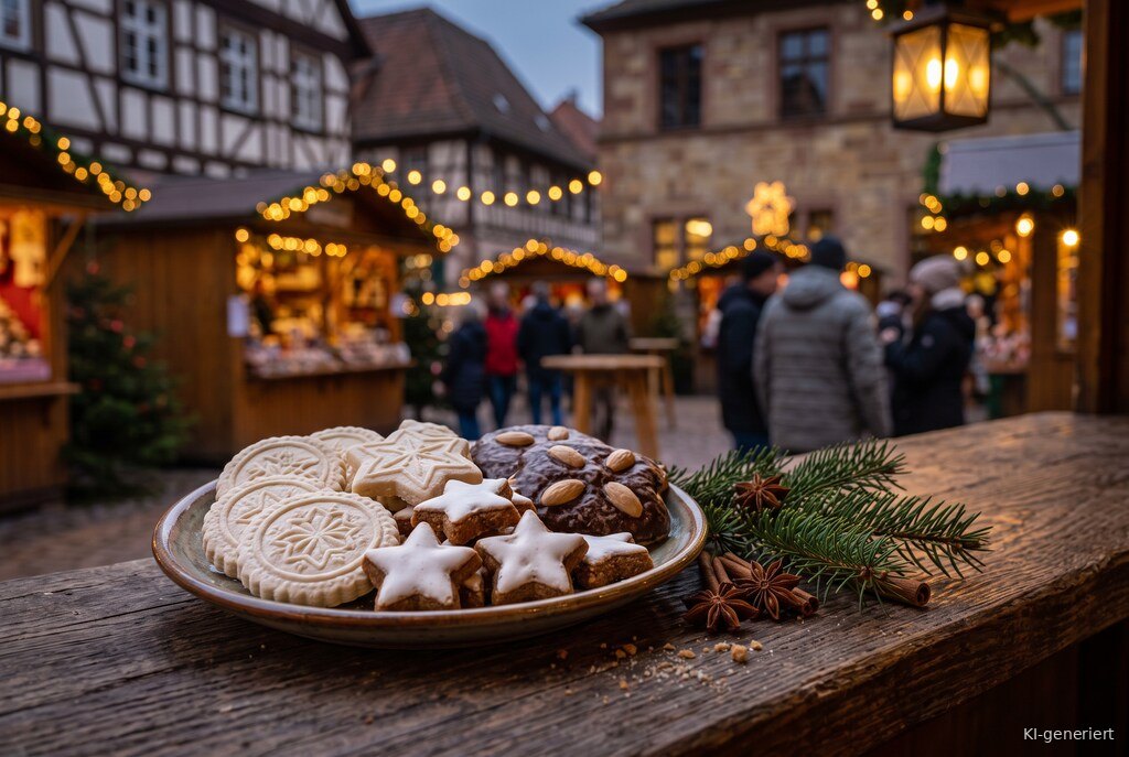 Weihnachtsmarkt-Atmosphäre am Abend – Symbolbild zu Nikolausmarkt Edenkoben 2026
