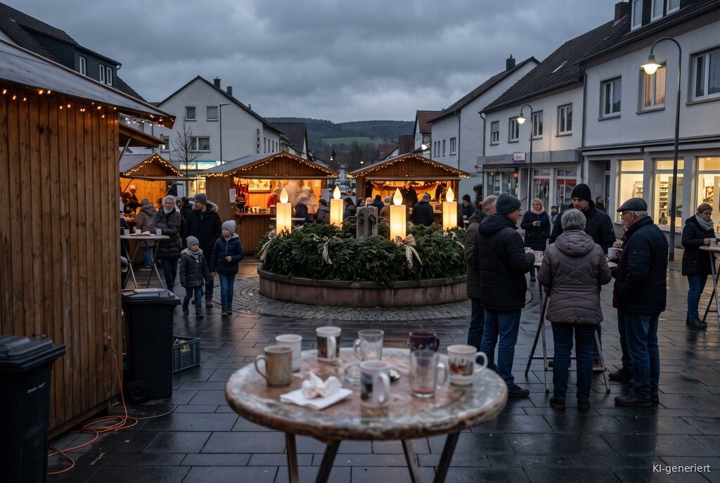 Weihnachtsmarkt-Atmosphäre am Abend – Symbolbild zu Ramsteiner Nikolausmarkt 2026