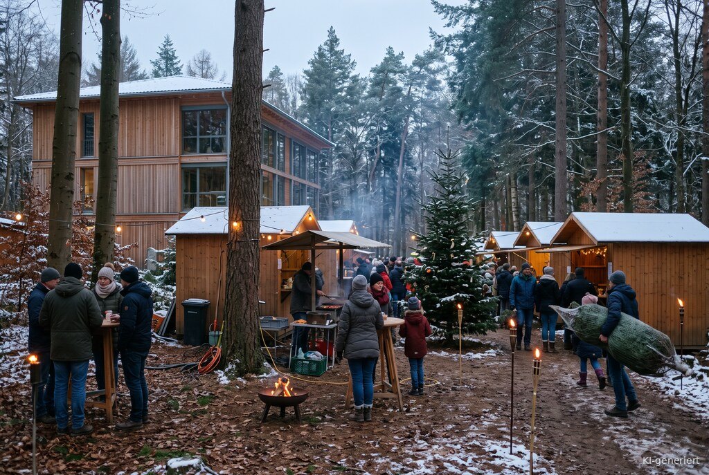 Weihnachtsmarkt-Atmosphäre am Abend – Symbolbild zu Romantische Waldweihnacht Johanniskreuz 2026