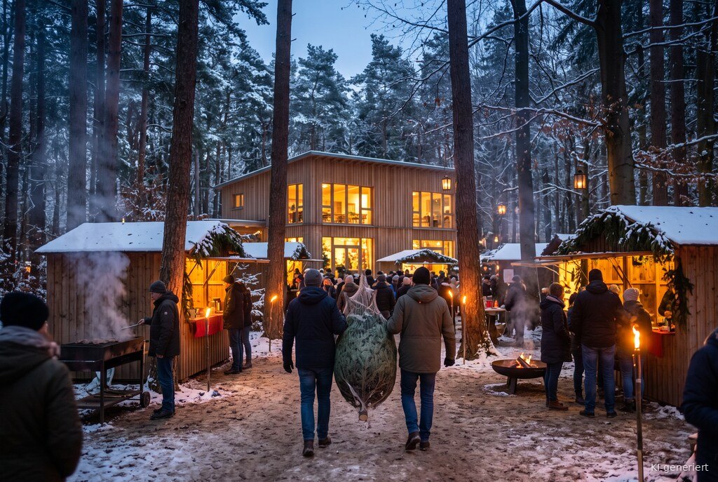 Weihnachtsmarkt-Atmosphäre am Abend – Symbolbild zu Romantische Waldweihnacht Johanniskreuz 2026