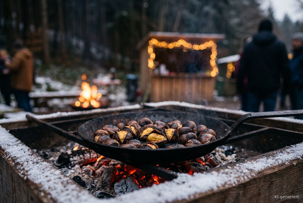 Weihnachtsmarkt-Atmosphäre am Abend – Symbolbild zu Waldweihnacht Weidenthal 2026