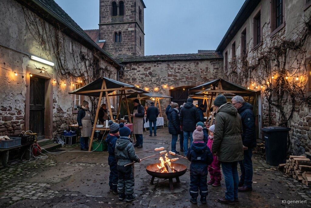 Weihnachtsmarkt-Atmosphäre am Abend – Symbolbild zu Weihnachtsmarkt der Nächstenliebe Mußbach 2026