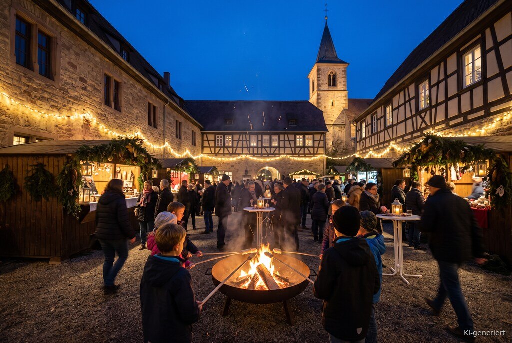 Weihnachtsmarkt-Atmosphäre am Abend – Symbolbild zu Weihnachtsmarkt der Nächstenliebe Mußbach 2026