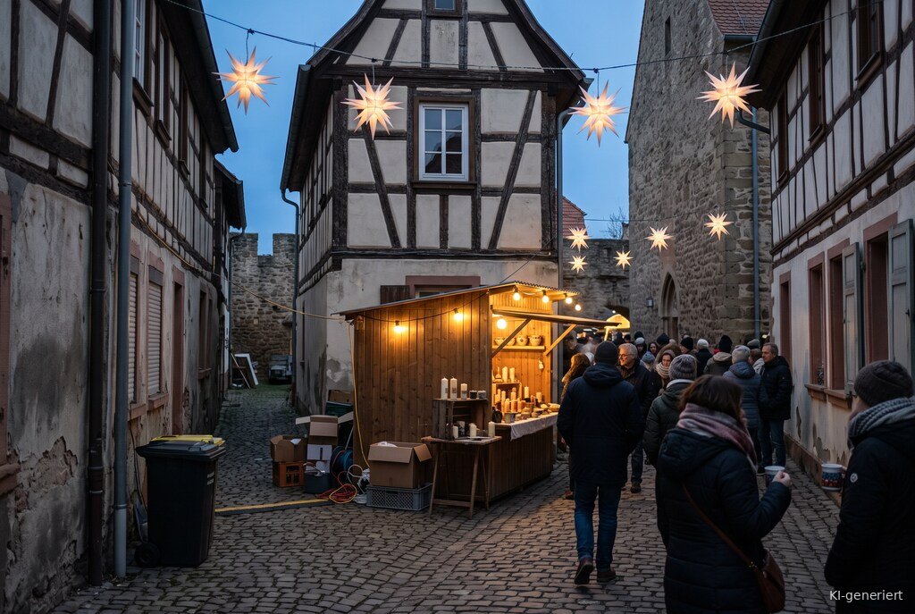 Weihnachtsmarkt-Atmosphäre am Abend – Symbolbild zu Weihnachtsmarkt Freinsheim 2026