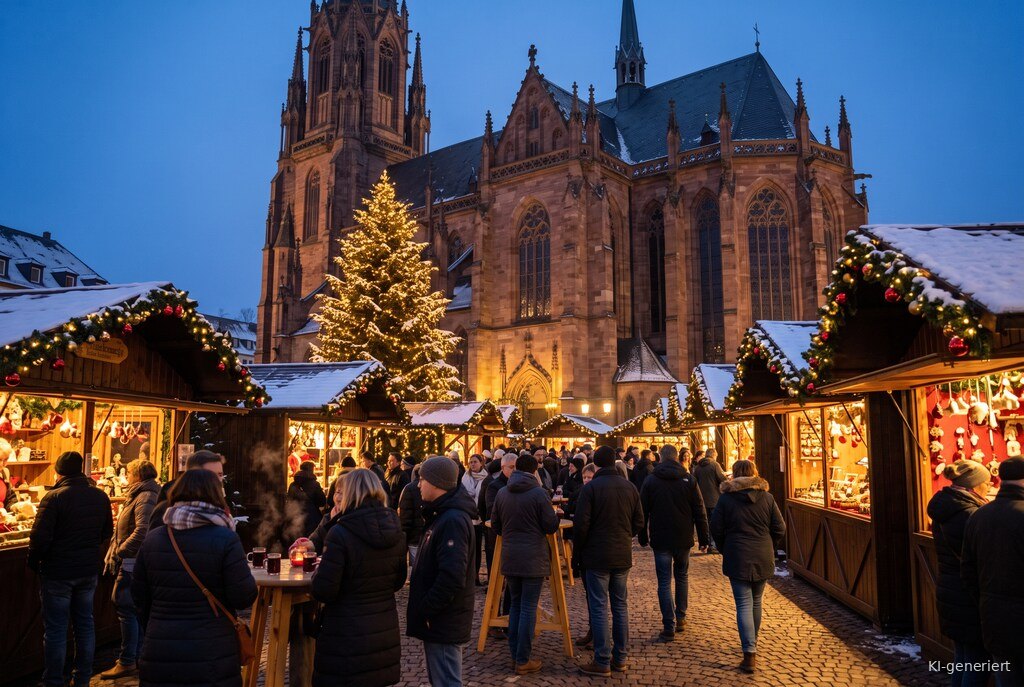 Weihnachtsmarkt-Atmosphäre am Abend – Symbolbild zu Weihnachtsmarkt Kaiserslautern (Lautrer Advent) 2026