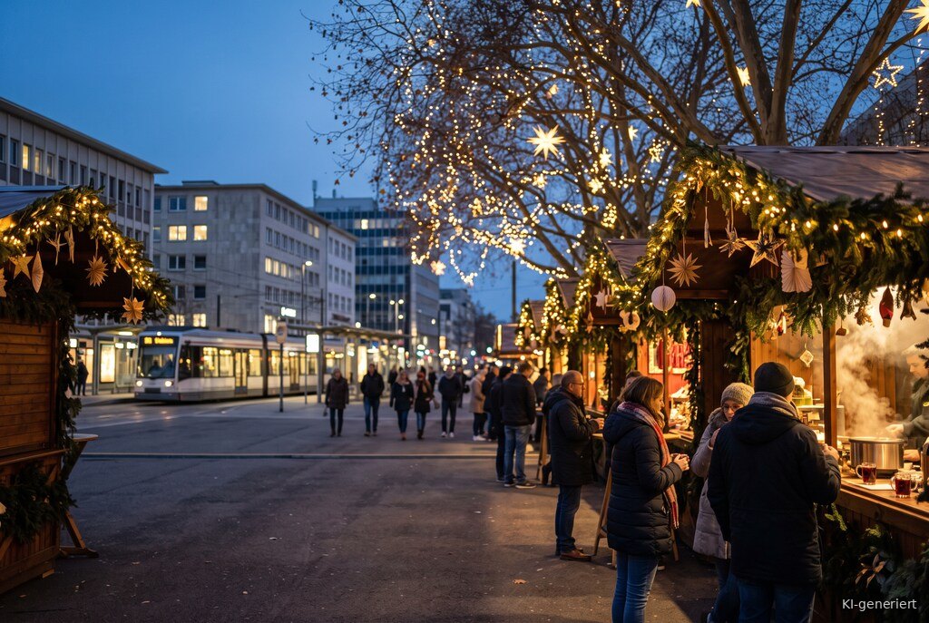 Weihnachtsmarkt-Atmosphäre am Abend – Symbolbild zu Weihnachtsmarkt Ludwigshafen 2026