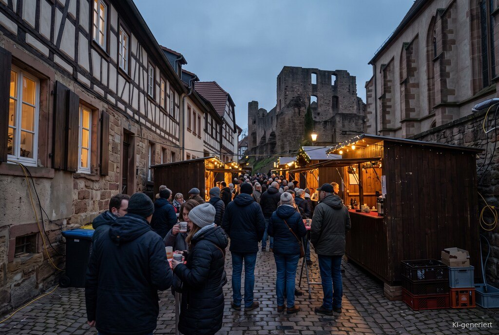 Weihnachtsmarkt-Atmosphäre am Abend – Symbolbild zu Weihnachtsmarkt Neuleiningen 2026