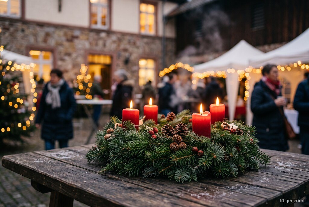 Weihnachtsmarkt-Atmosphäre am Abend – Symbolbild zu Weihnachtsmarkt Ludwigshafen-Oggersheim 2026