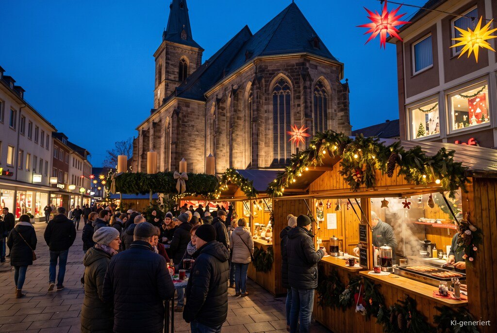 Weihnachtsmarkt-Atmosphäre am Abend – Symbolbild zu Zweibrücker Weihnachtsmarkt 2026
