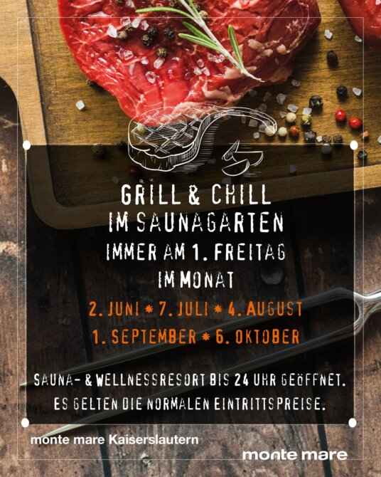 Grill & Chill im Saunagarten